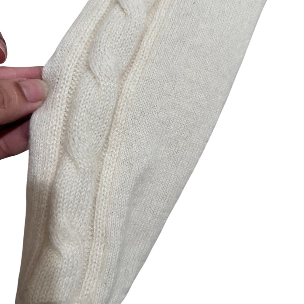 100% Cashmere Charter Club Luxury Ivory Sweater Size Small - Picture 6 of 10